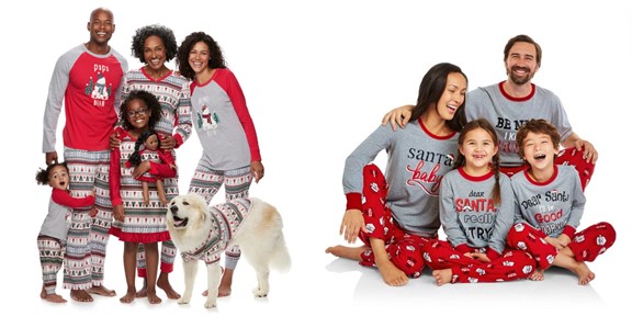 Matching Christmas Pajamas for the Whole Family