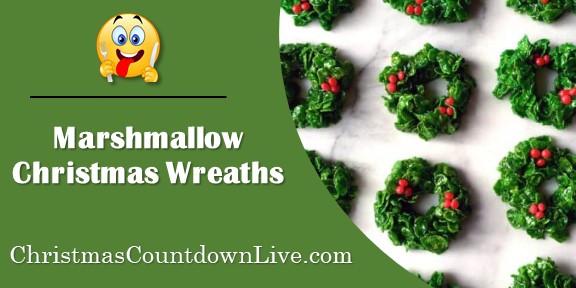 Marshmallow Christmas Wreaths