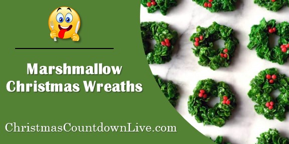 Marshmallow Christmas Wreaths
