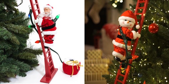 Super Climbing Santa, Elf and Snowman