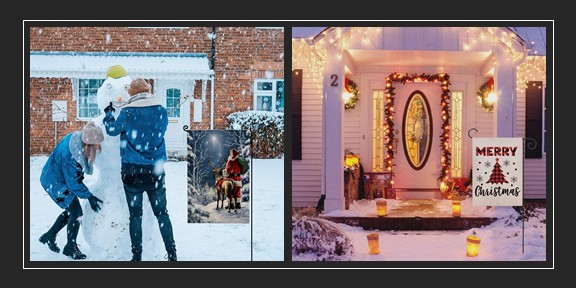 Christmas Garden Flags