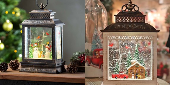 Christmas Snow Globe Lanterns