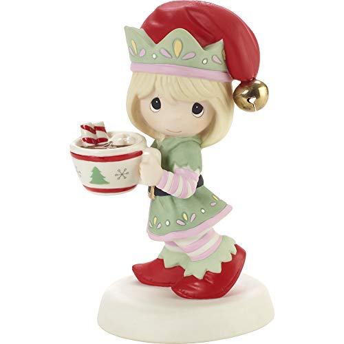 Precious Moments Elf with Cocoa Figurine