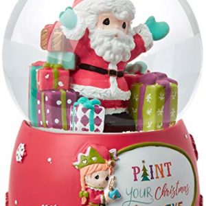 Paint Your Christmas with Love Musical Snow Globe