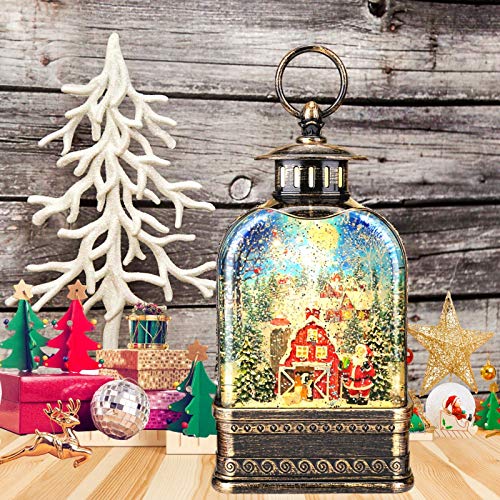 11 inch Christmas Snow Globe Water Lantern