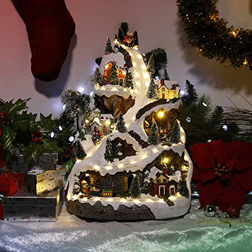 Animated Winter Wonderland Set with LED Light and Music