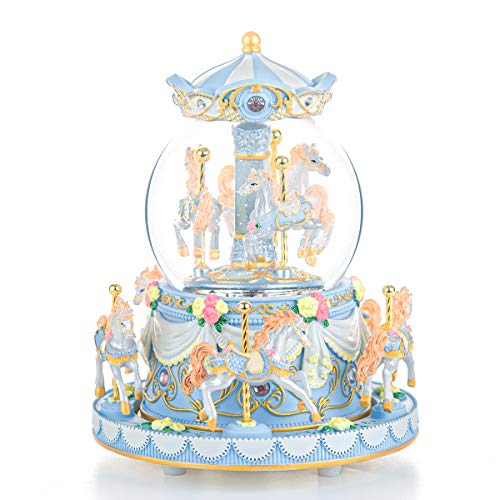 Carousel Snow Globe Music Box