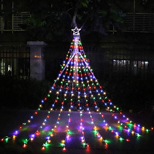6.4 ft 320 LED Star Christmas Tree Lights