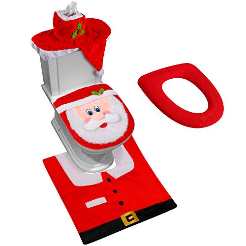 3D Nose Santa Toilet Seat Cover