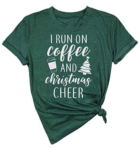 I Run On Coffee and Christmas Cheer Shirt