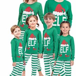 Matching Family Christmas Elf Pajamas