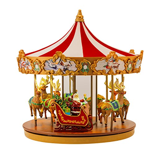 Mr. Christmas 12″ Very Merry Carousel