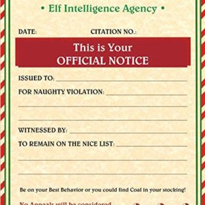 Christmas Naughty List Notice