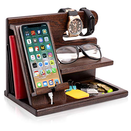 Wood Phone Docking Station and Organizer