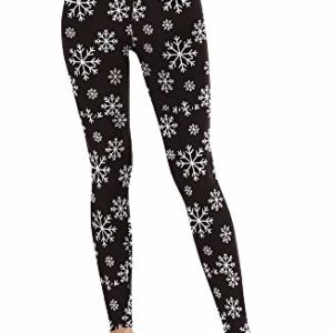 Women's Brushed Christmas Ankle Length Seasonal Printed Leggings
