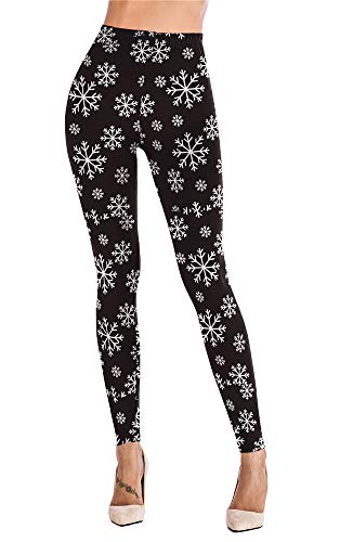 Women’s Brushed Christmas Ankle Length Seasonal Printed Leggings