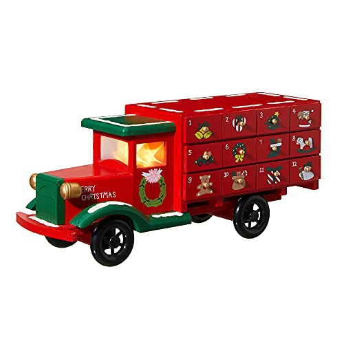 Wooden Christmas Truck Countdown